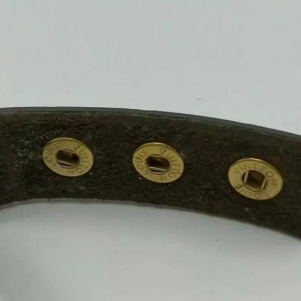 Louis Vuitton Bracelet Vernis Leather Brown Women
